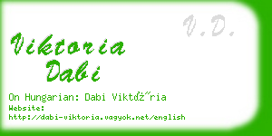 viktoria dabi business card